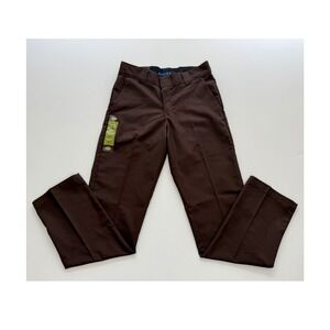 Dickies Men's Slim Fit Tapered Leg Twill Work Pants Brown 30x32